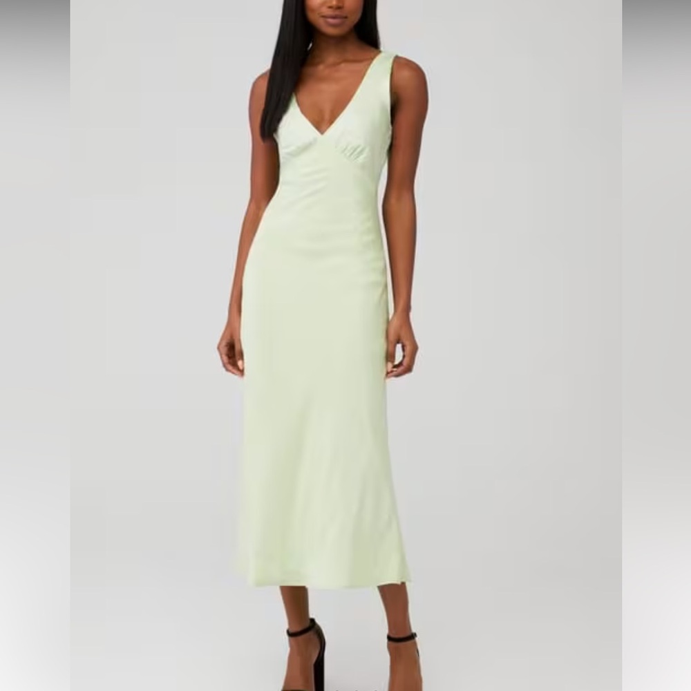 Peppermayo Loren dress in Light Green Sage shimmer - size 2 - Picture 3 of 17